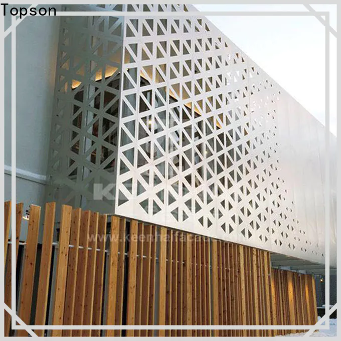 reliable decorative outdoor metal screens panels export for building faced