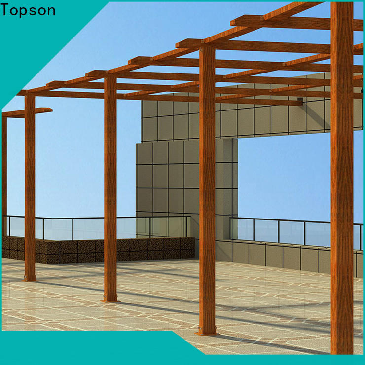 Topson Custom building a steel pergola Supply for park