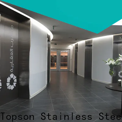 Topson solid steel front door Suppliers for outdoor wall cladding