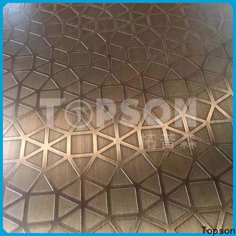 Topson sheetdecorative stainless steel etching sheet manufacturers for floor