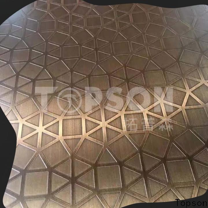 Topson Best stainless steel sheet metal manufacturers for interior wall decoration