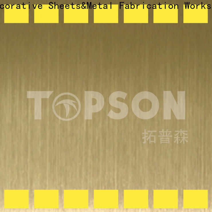 Topson hairline mirror stainless steel sheet manufacturers for interior wall decoration