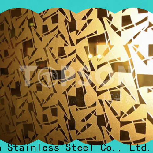 Custom coloured stainless steel sheet suppliers mirror China for partition screens