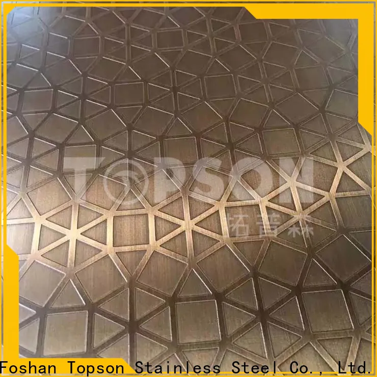 Topson etching decor stainless steel company for kitchen