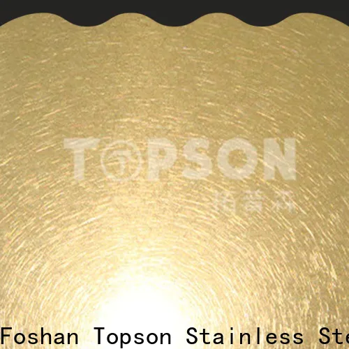 Topson material polished stainless steel sheet price for business for furniture