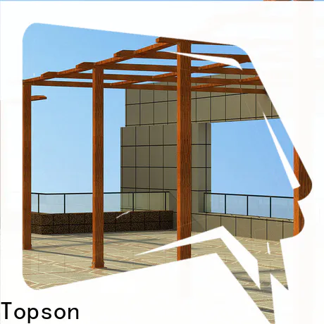 Topson manufactured aluminum pergola kits sale company for garden