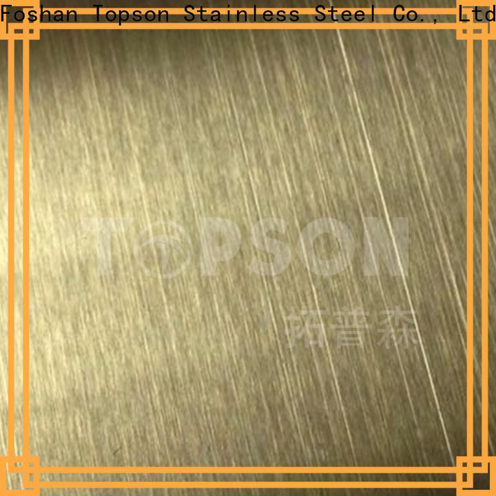 Topson mirror etched design stainless steel sheet manufacturers for floor