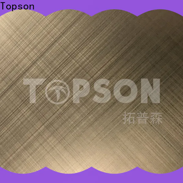 Topson stainless steel plate decoration factory for handrail