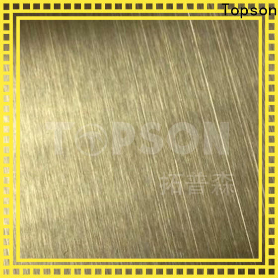 Topson widely used mirror stainless steel sheet Suppliers for interior wall decoration