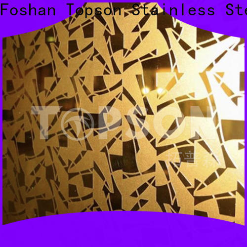 Topson stable mirror stainless steel sheet Supply for handrail