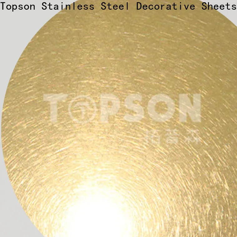 Topson gorgeous stainless steel brushed finish types for business for kitchen