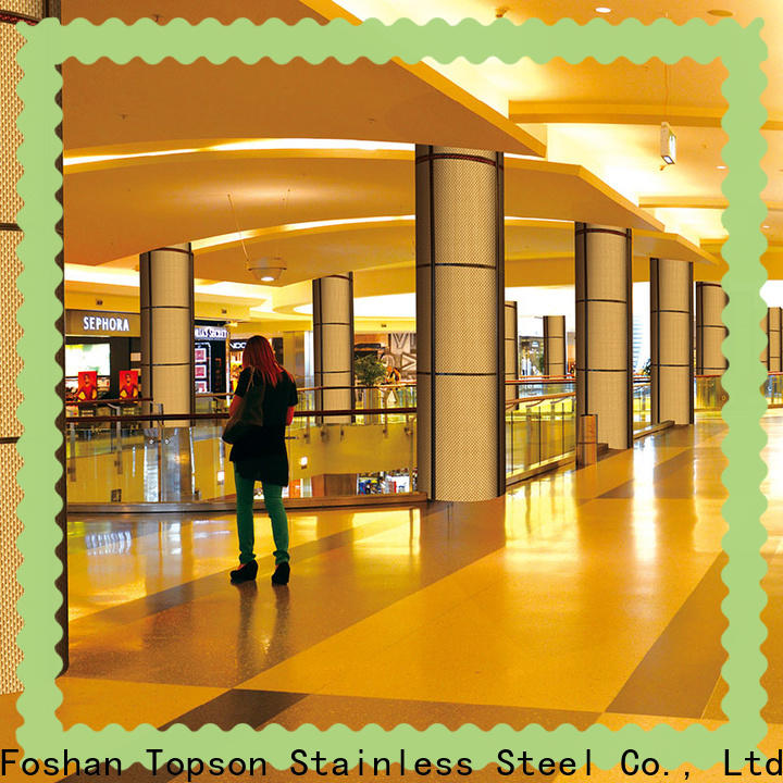 Topson elevator stainless steel wall cladding sheets for business for shopping mall