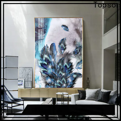 Topson furniture contemporary glass furniture factory for TV wall