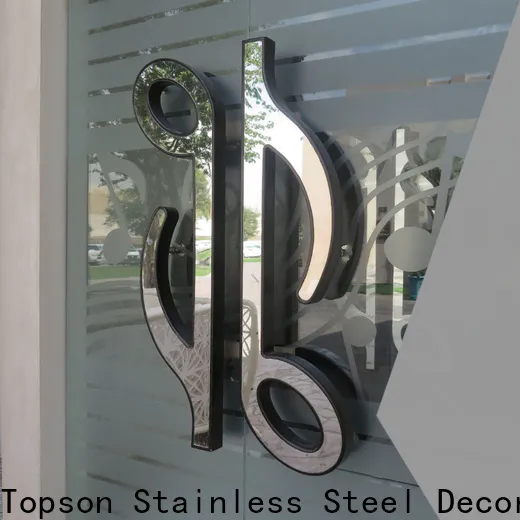 Topson steel metal work supplies for business for decoration