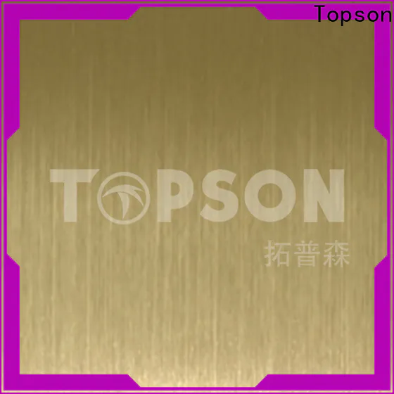Topson colorful stainless sheet metal for sale Supply for furniture