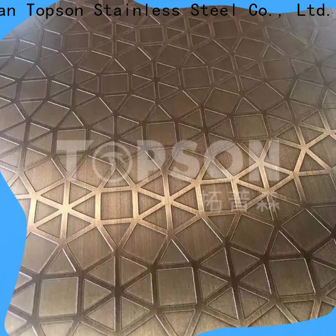 Topson Wholesale coloured stainless steel sheet suppliers for floor
