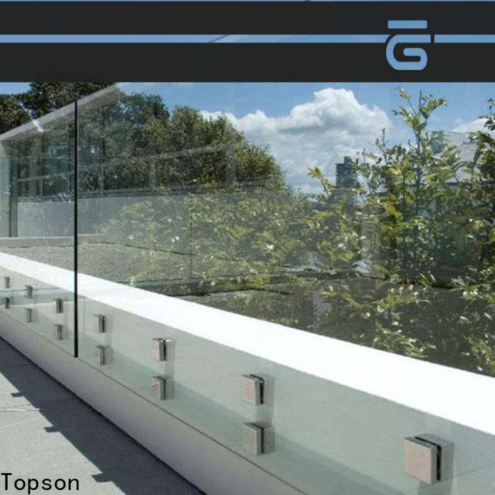 Topson high-quality interior glass railing manufacturers for outdoor