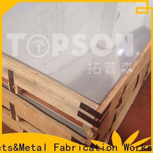 Topson colorful stainless steel decorative plate factory for furniture