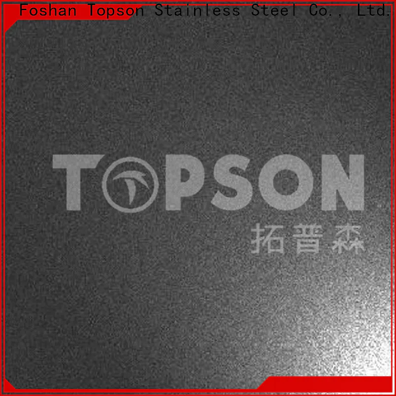 Topson antique stainless steel sheet brushed finish manufacturers for partition screens