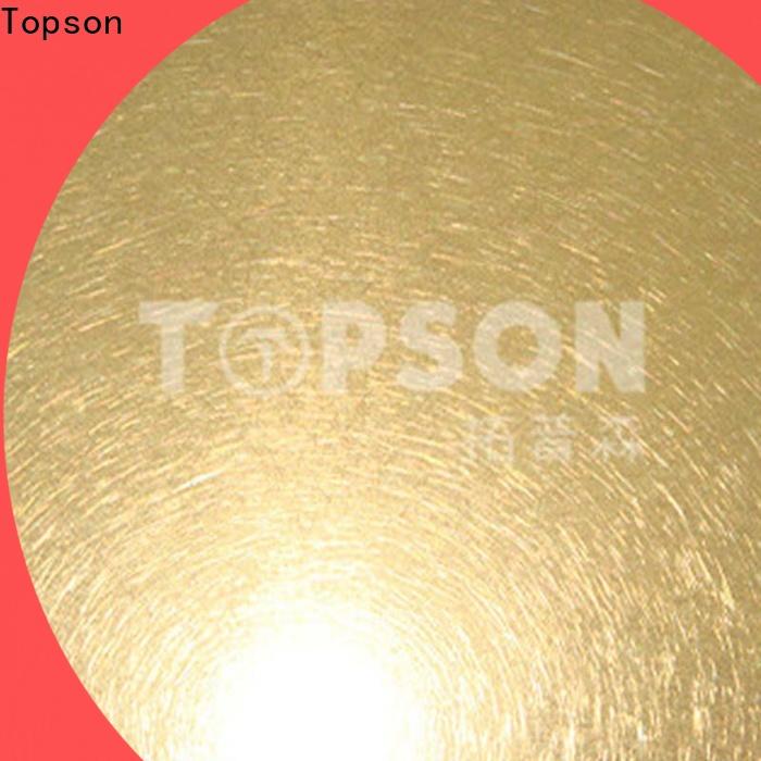 Topson colorful etched design stainless steel sheet manufacturers for handrail