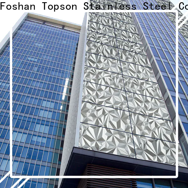Topson external kitchen wall panel stainless steel manufacturers for wall