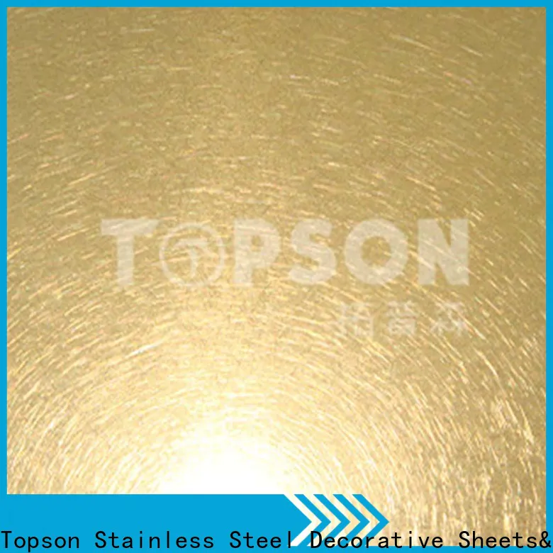 Topson luxurious decorative stainless steel sheet metal Suppliers for kitchen