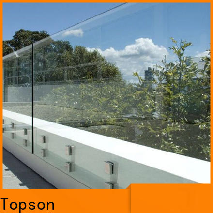 fashion design exterior glass railing system modern Supply for TV wall
