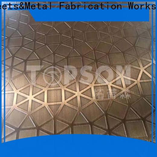Topson etching stainless steel sheet metal manufacturers China for elevator for escalator decoration