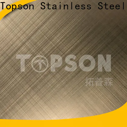 Topson blasted decorative stainless steel sheet for interior wall decoration