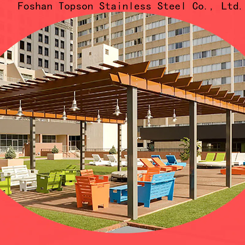 Topson manufactured aluminium pergola frame factory for backyard