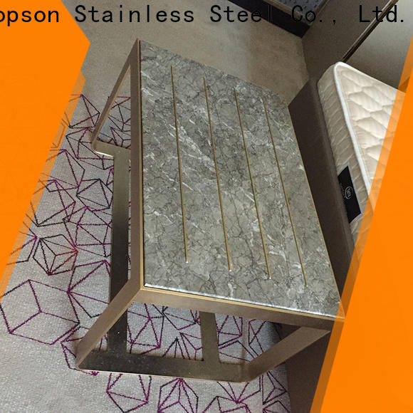 Topson stainless small black metal garden table company for outdoor