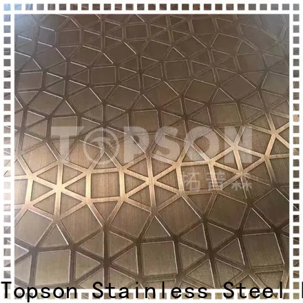 Topson Top stainless steel sheet metal finishes Supply for furniture