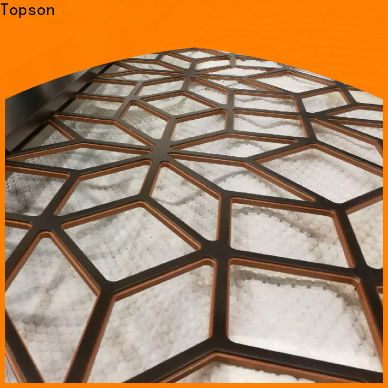 Topson partitionmetal outdoor metal screen panels from china for exterior decoration