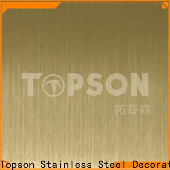 Topson sheetdecorative patterned stainless steel sheet supplier company for floor
