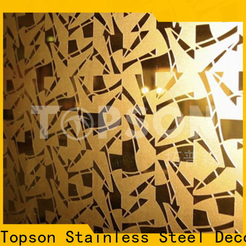 Topson metal stainless steel brushed finish types for kitchen