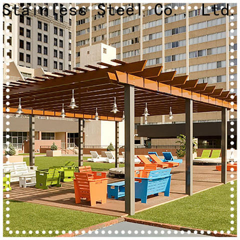 stain resistance metal work business pergola manufacturers for park