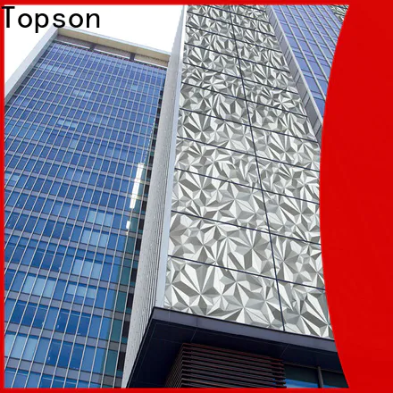 Topson cost-effective metal cladding panels factory for shopping mall