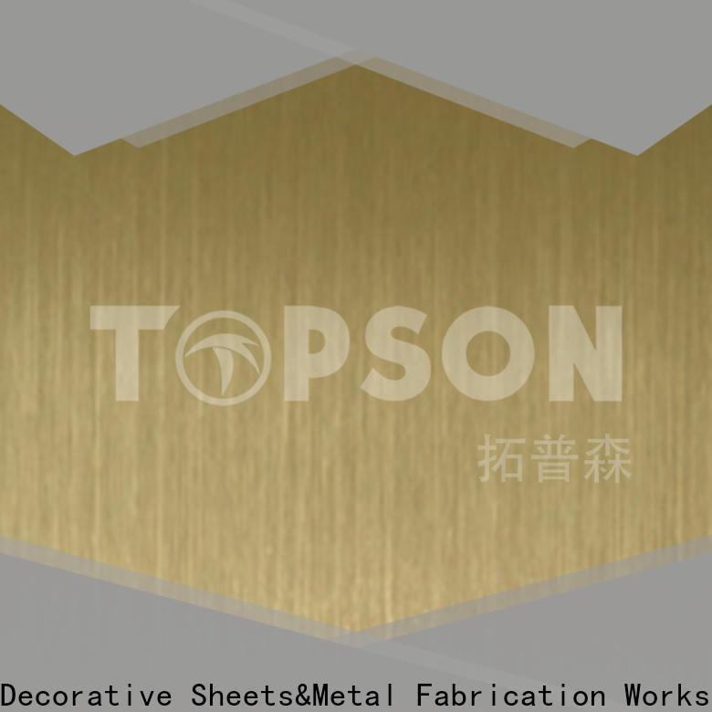 Topson widely used rigidised stainless steel sheet Suppliers for floor