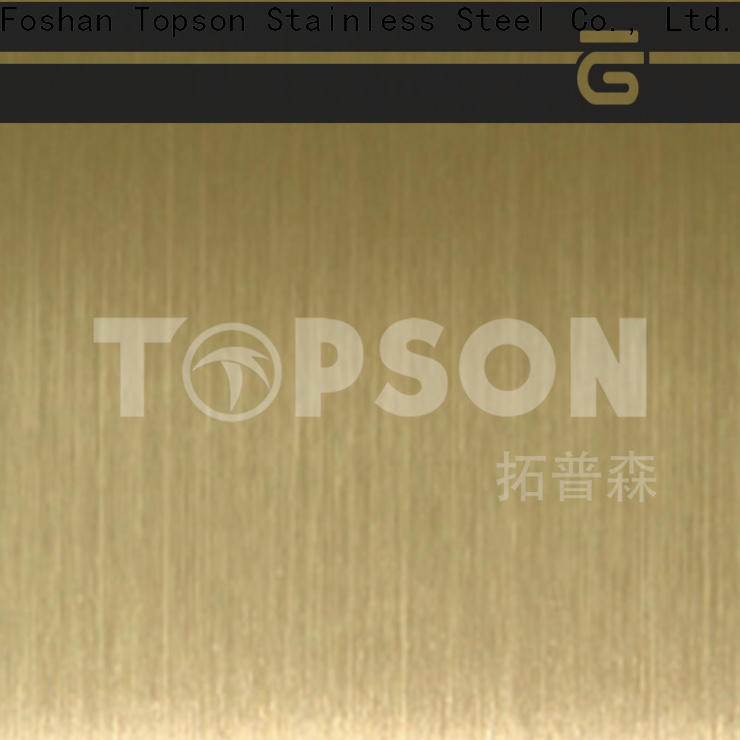 Topson blasted stainless sheets for sale Suppliers for interior wall decoration