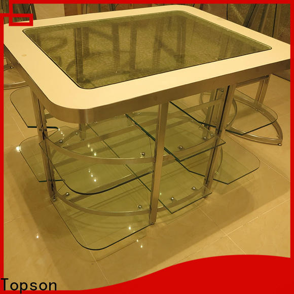 Topson widely used iron patio table chairs manufacturers for interior