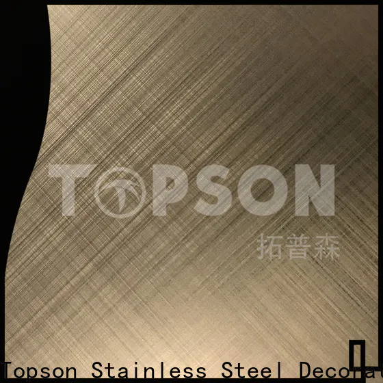 Topson sheetstainless decorative stainless steel sheet company for vanity cabinet decoration