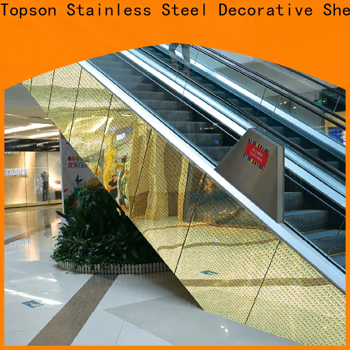 Topson elevator stainless steel wall panels cost Supply for wall