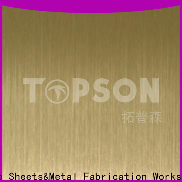 Topson raw decorative sheet steel company for handrail