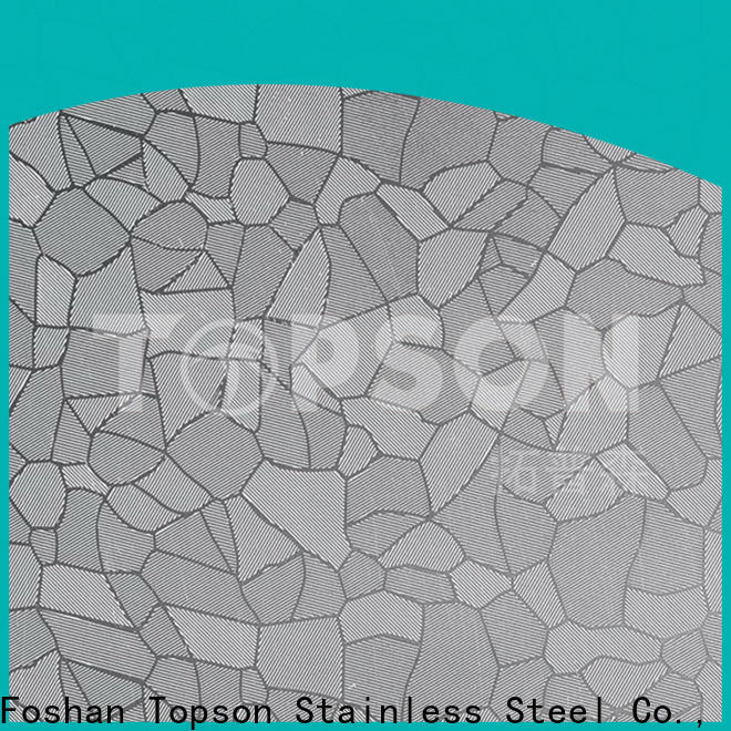 Topson vibration decorative stainless steel sheet metal factory for kitchen