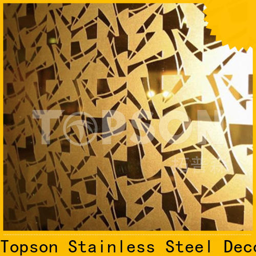 Topson antique coloured stainless steel sheet suppliers China for partition screens