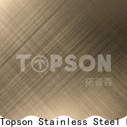 Topson stainless steel metal sheet prices company for interior wall decoration