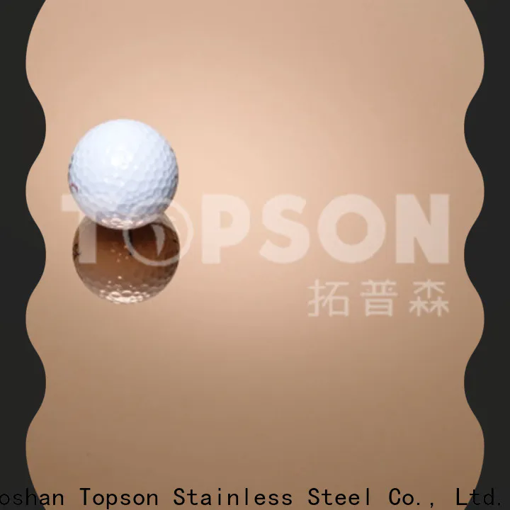 Topson vibration polished stainless steel sheet price Suppliers for floor