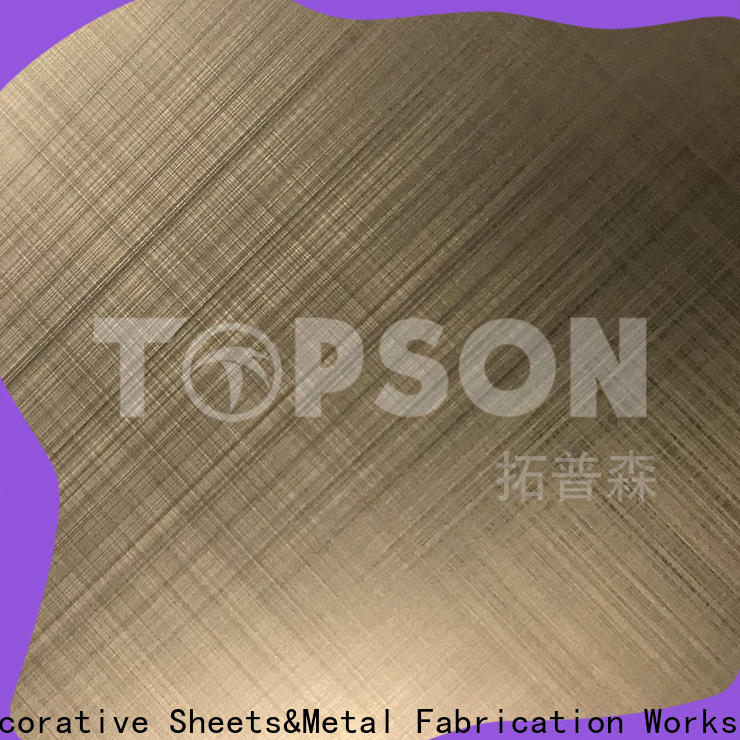 Topson antique stainless steel sheets for sale factory for floor