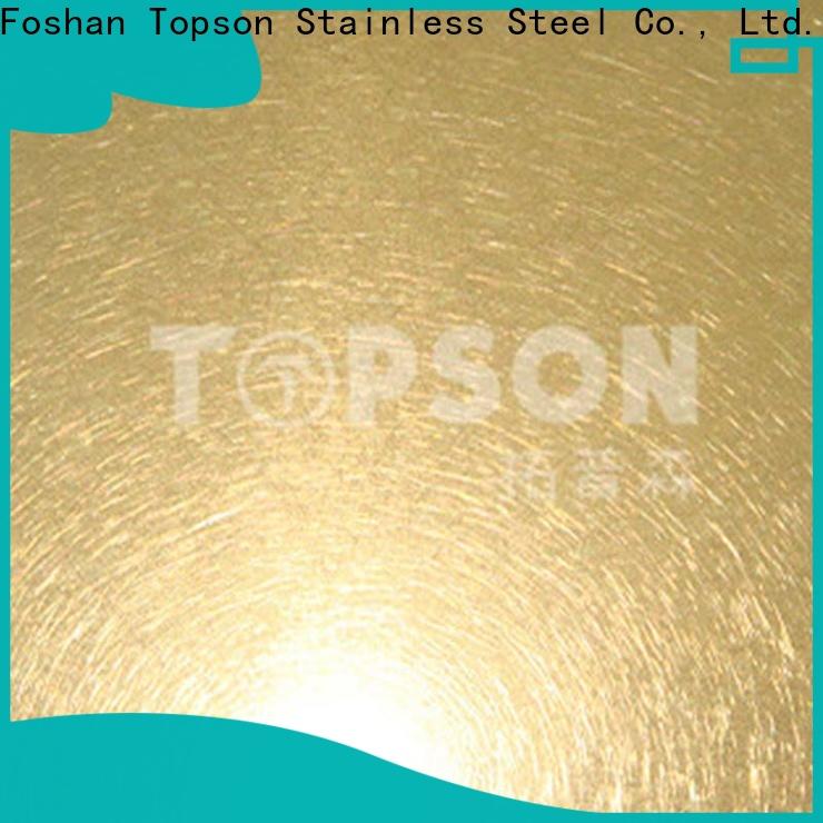 Topson stockists decorative stainless steel sheet suppliers Suppliers for interior wall decoration