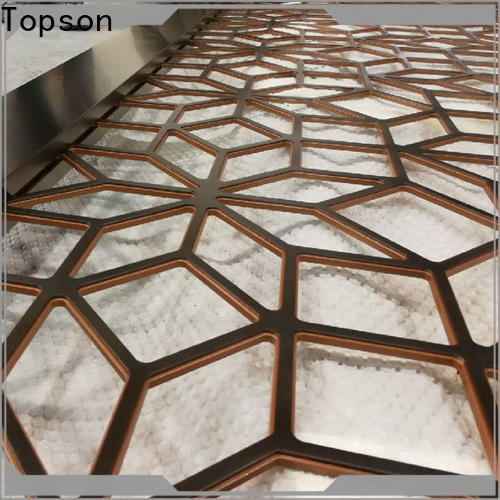 Topson screen decorative metal privacy screens factory for building faced
